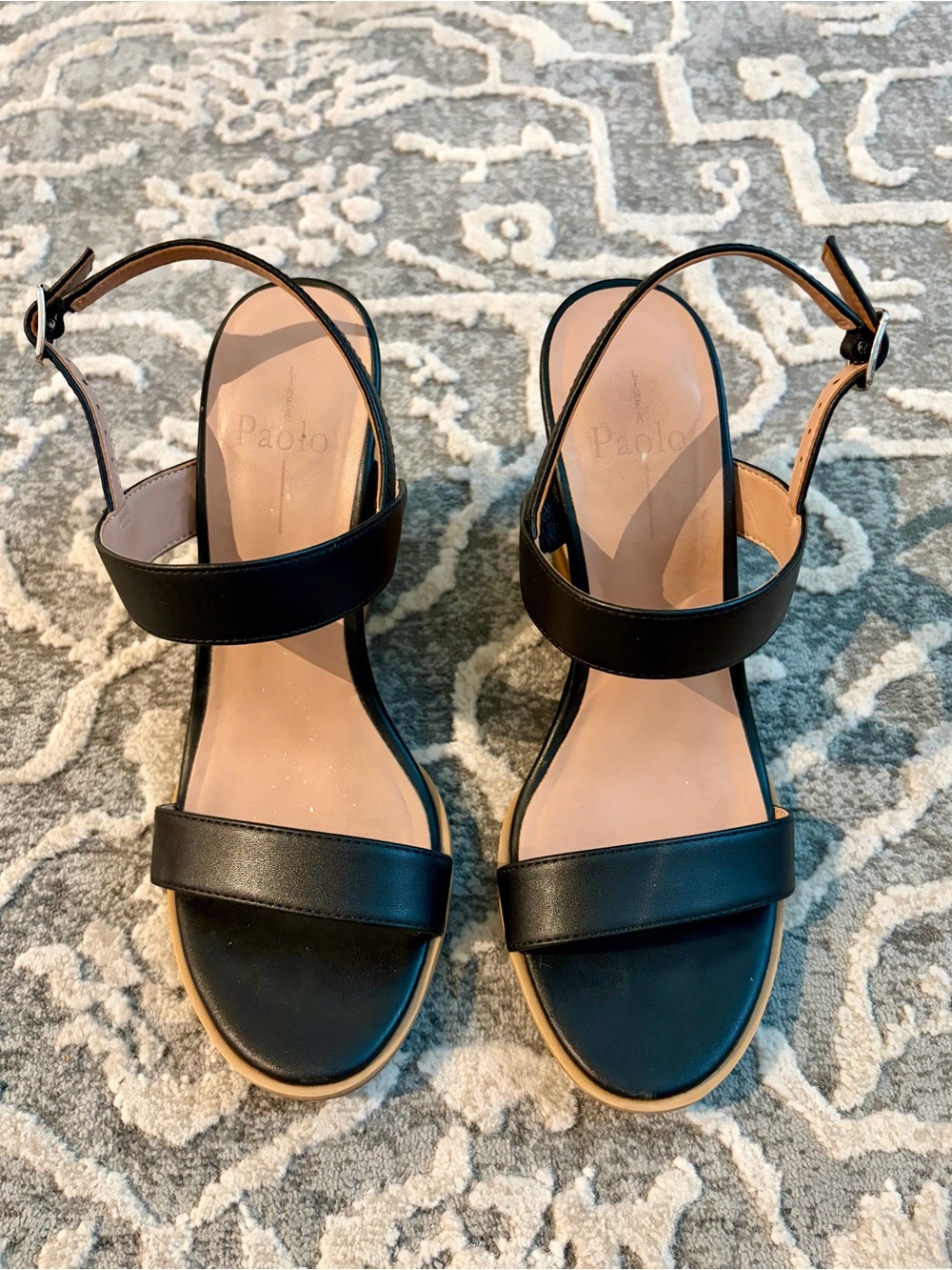 Black Linea Paolo Wedges